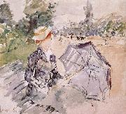 Berthe Morisot Parasol France oil painting artist